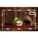 Acrylic Reptile Box Pet House Comes with Temperature Indicator and Magnetic Door Wholesale