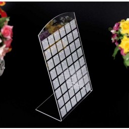 Acrylic Earring Display Stand Holder, Jewelry Display 96 Pieces or 48 Pair 6.3"W X 9.6"H Black or Clear Wholesale