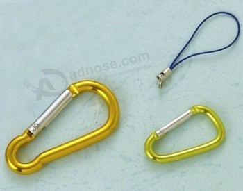OEM Design Yellow Carabiner Keychains Wholesale