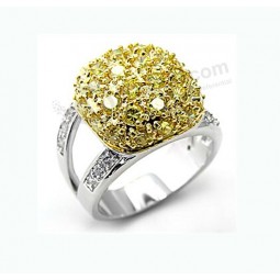 2017 Wholesale customized high-end New Design OEM Silver Gemstone Ring