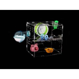 Acrylic Pet Box with Toys, Hamster Cage Wholesale