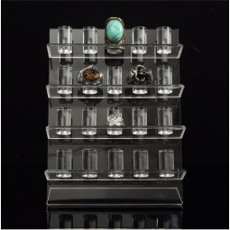New 20 Clear Transparent Acrylic Ring Jewellery Display Organizer Holder Show Rack Stand Shelf Storage Wholesale