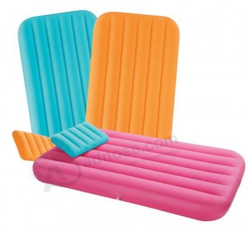 OEM New Design Color Kids′ PVC Inflatable Air Bed Wholesale