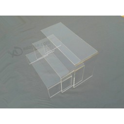 3, 4, 5 Inch Square Acrylic Riser Set, Clear Wholesale