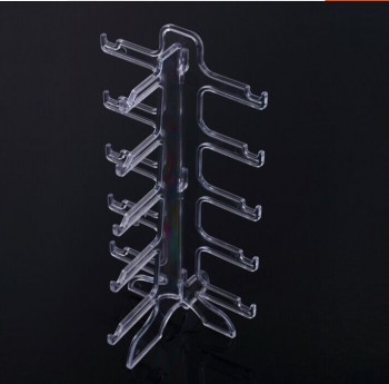 Portable Clear Acrylic 5 Pairs Sunglasses Display Holder Rack Glasses Stand Frame Foldable Wholesale