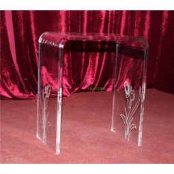 Deluxe Waterfall Bench Set, Acrylic Furniture, Acrylic Table, Acrylic " U " Shape Chair Wholesale