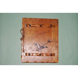 Wholesale customized high-end OEM Design Hard Paper Wood Scrapbook,