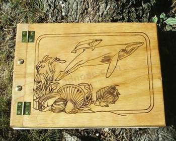 Wholesale customized high-end OEM Design Wood Scrapbook