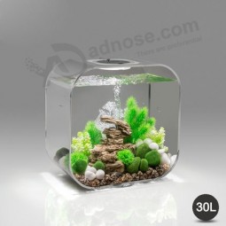 China Supplier Square Acrylic Aquarium Fish Tank with LED Light Wholesale
