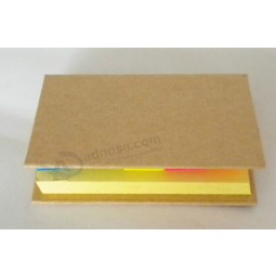Wholesale customied top quality OEM Promotional Kraft Paper Sticky Notepad