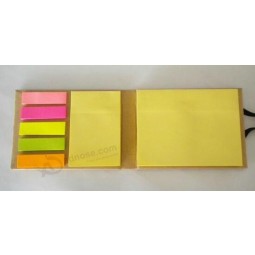 Wholesale customied top quality Good Promotional OEM Kraft Paper Sticky Notepad