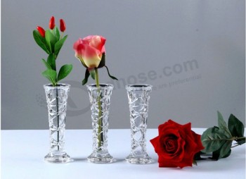 小型水晶透明亚克力花瓶，适用于酒店，商店，婚礼，家居装饰等批发