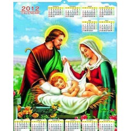 Wholesale customied top quality New Design Good Promotional Plastic Wall Calendar
