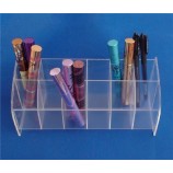 12 Slots Clear Acrylic Plastic Lipstick Display Holder for POS Display Wholesale