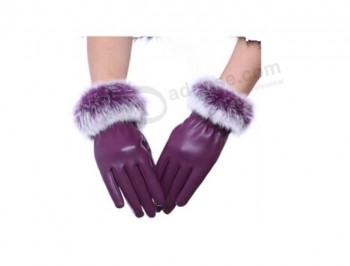 批发定制顶级品质热销女士pu手套定制尺寸