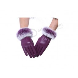 Wholesale customied top quality Hot Sale Ladies PU Gloves with Custom Size