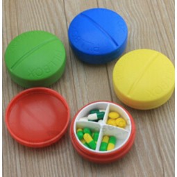 Wholesale customied top quality Best Sale Plastic Pill Box with Various Color, for Promotion