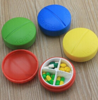 Wholesale customied top quality Best Sale Plastic Pill Box with Various Color, for Promotion