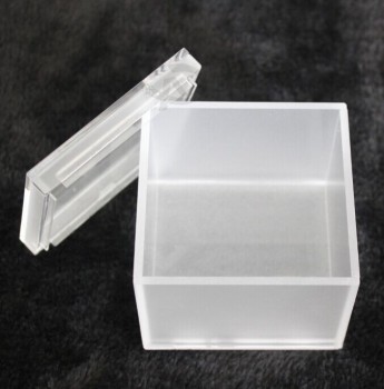사용자 지정 젖 빛 뚜껑, 아크릴 보석 상자 큐브, 작은 아크릴 상자와 아크릴 저장 상자