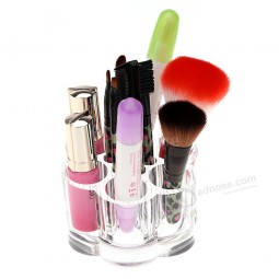 Flower Design Cosmetic Display Acrylic Makeup Brush Display Holder Cosmetic Organizer Wholesale