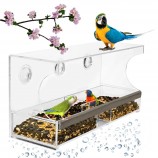 Acrylic Large Window Bird Feeder with Removable Tray Wholesale