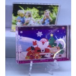 Bulit in Liquid Photo Frame Plastic Photo Frame Promotion Gift Wholesale