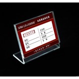 Clear Acrylic Price Tag Menu Holder Advertising Sign Display Stand Table Name Wholesale