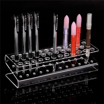 定制亚克力钢笔支架化妆品化妆刷存储组织者高品质直接制造商，为36个钢笔