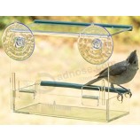 Good Quality No Mess Transparent Acrylic Bird Feeder Wholesale