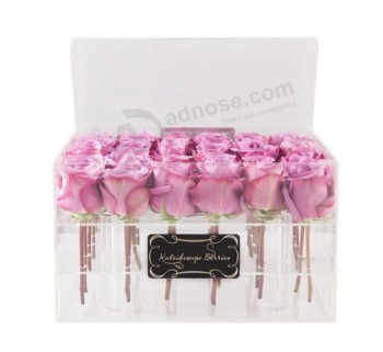 Milk-White Acrylic Rose Display Package Box Wholesale