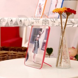 Office Table Counter Photo Display Clear Magnetic L Shape Acrylic Picture Frame Wholesale