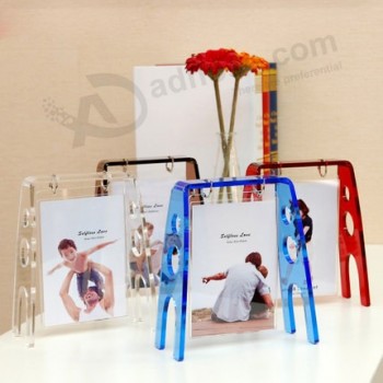 Creative Acrylic 5 Inch Transparent Swing Picture Frame Wholesale