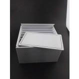 Custom White Acrylic Lashbox with 10 Strip Tablets Panels