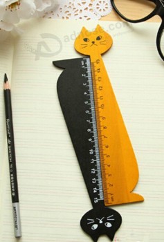 2017 Customied top quality New Design Fashion Cartoon Wooden Ruler