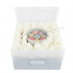 Factory Wholesale Waterproof Clear 16, 25, 36 Roses Custom Made Clear Acrylic Flowers Box Wholesale
