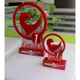 Nice-Looking Beautiful Acrylic Trophy Award Wholesale, Red Color, Made in China