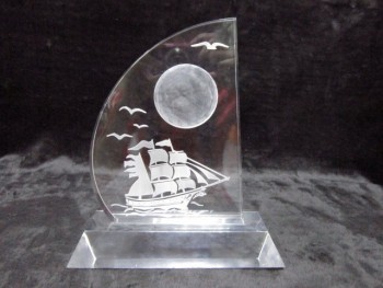 Colored Acrylic Awards - Silver Reflection Acrylic Award Wholesale