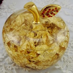 Gold Acrylic Crystal Lovely Christmas Craft Christmas Eve Little Apple