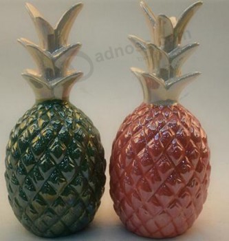 定制顶级新品水果菠萝设计珍珠釉陶瓷钱交换