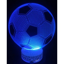 OEM ODM 3D Illusion Smart Touch Base LED Night Light Home Decoration Lamp Wholesale