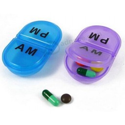 Customied top quality Small Cute Oval Protable Pill Organizer