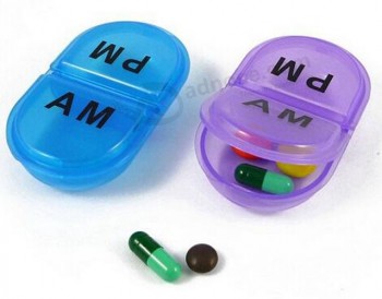 Customied top quality Small Cute Oval Protable Pill Organizer