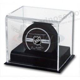 Clear Acrylic Hockey Puck Display Case Holder Showcase Protector Wholesale