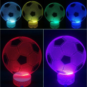 Iron Man Standing 3D LED Illusion Bulbing Night Light USB 7 Color Touch Switch Table Lamp Wholesale