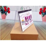 6 Inch Desktop Acrylic Calendar Holder Display Racks for Calendar, Photo or Menu Wholesale