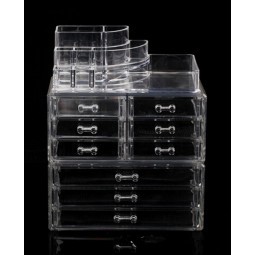 Acrylic Jewelry Makeup Cosmetic Organizer Case Box Storage Display Holder Drawer Wholesale