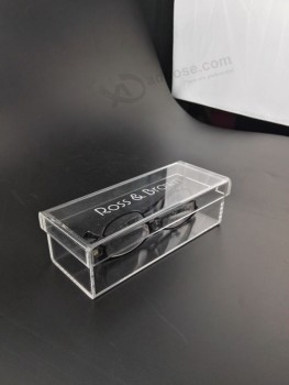 亚克力高透明塑料眼镜盒，透明塑料盒批发