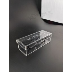 Acrylic High Transparent Plastic Eyeglasses Case, Clear Plastic Box Wholesale