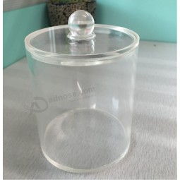 Custom Clear Acrylic Cylinder Round Box Wholesale