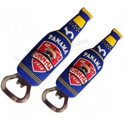 Customied high quality Beer- Shape Soft PVC Bottle Opener